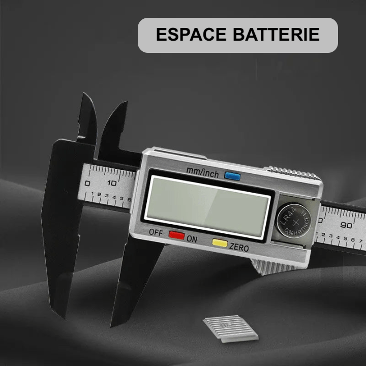 Pied à coulisse en plastique à affichage numérique, règle Vernier pour étudiant, outil de mesure de 0 à 150mm, 1 pièce - BRICOGARAGE