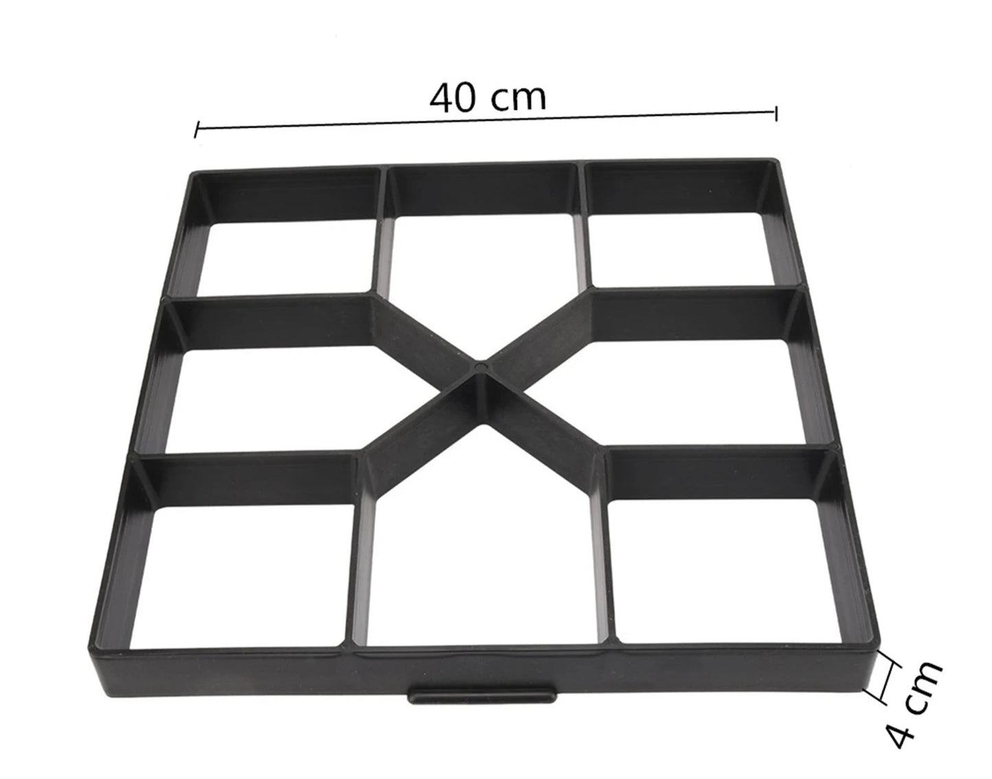 Moules de pavage pour sols de jardin, allées, chemins béton, pas à pas, pavé terrasse, moule réutilisable en plastique - BRICOGARAGE