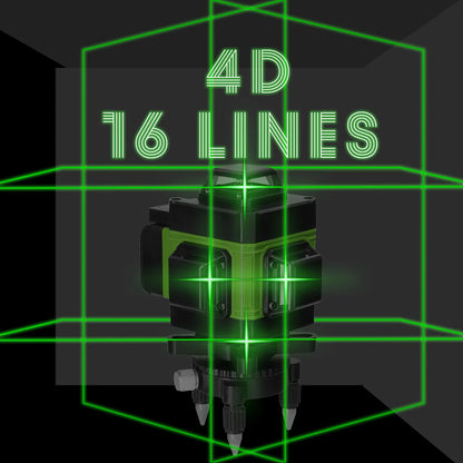 4D 16 lignes Niveau Laser Automatique, batterie au Lithium rechargeable par USB - BRICOGARAGE