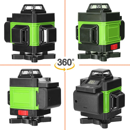 4D 16 lignes Niveau Laser Automatique, batterie au Lithium rechargeable par USB - BRICOGARAGE