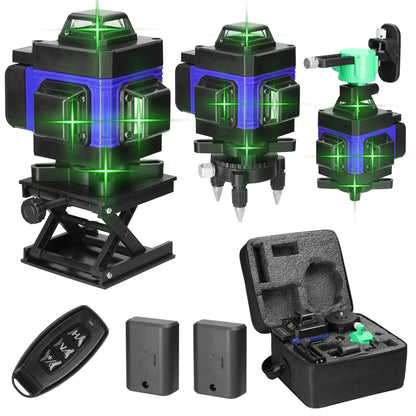 4D 16 lignes Niveau Laser Automatique, batterie au Lithium rechargeable par USB - BRICOGARAGE