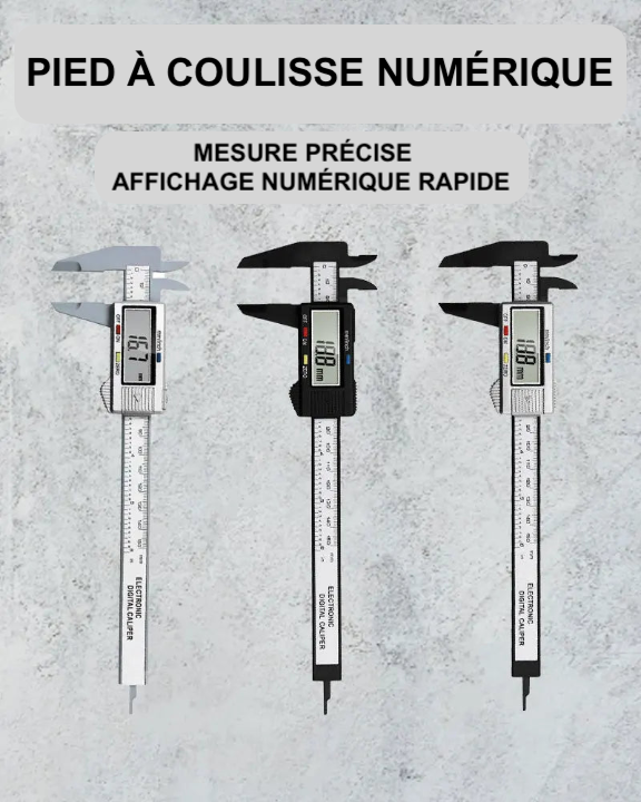 Pied à coulisse en plastique à affichage numérique, règle Vernier pour étudiant, outil de mesure de 0 à 150mm, 1 pièce