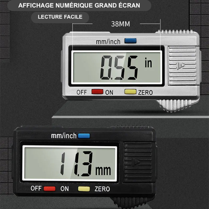 Pied à coulisse en plastique à affichage numérique, règle Vernier pour étudiant, outil de mesure de 0 à 150mm, 1 pièce