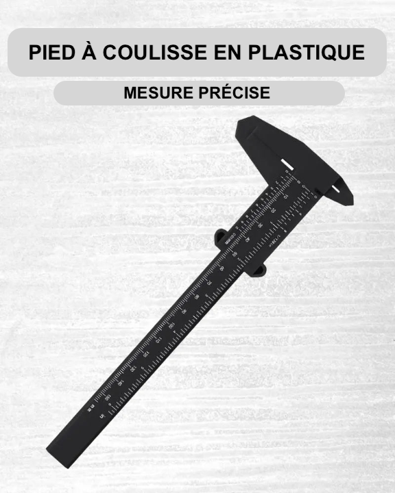 Pied à coulisse en plastique à affichage numérique, règle Vernier pour étudiant, outil de mesure de 0 à 150mm, 1 pièce