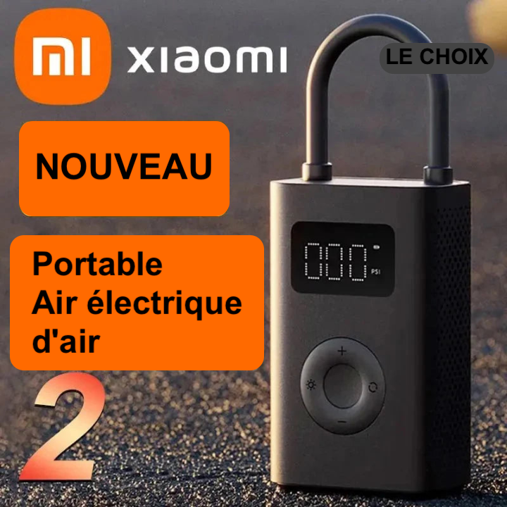 Xiaomi-Pompe à air électrique portable avec LED, gonfleur multi-outils, Xiaomi Ata Jia 2, mini compresseur d'air