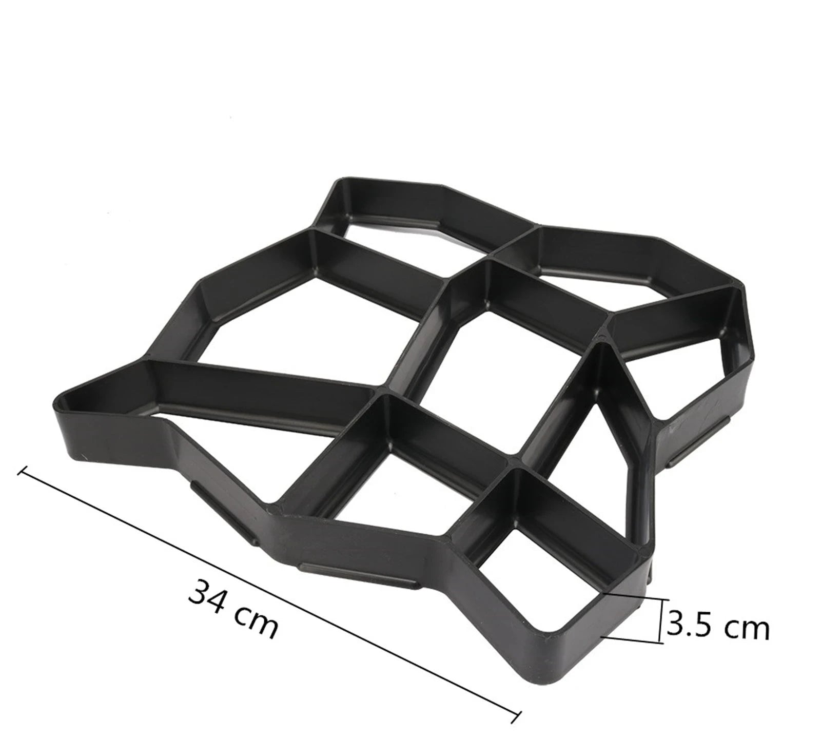 Moules de pavage pour sols de jardin, allées, chemins béton, pas à pas, pavé terrasse, moule réutilisable en plastique - BRICOGARAGE