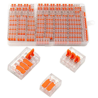 Connecteurs de fils de type universel orange, à languettes rabatables, équipement électrique, 250V, 32A, 10 - 75 pièces - BRICOGARAGE