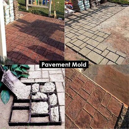 Moules à pavés réutilisable pour ciment béton, créations briques de pierre, créations d'allées de jardin, pavages divers - BRICOGARAGE