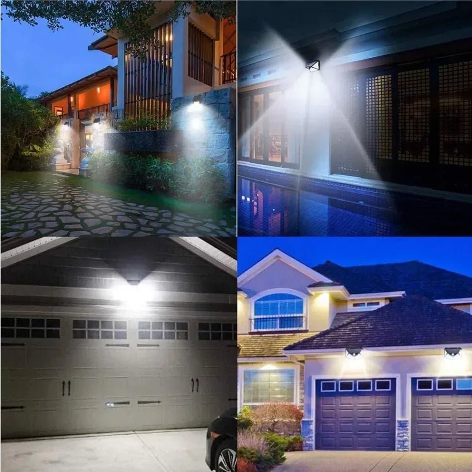 1/2/4 PIÈCES Nouvelles Lampes Solaires Applique Extérieure PIR Capteur De Mouvement 100LED