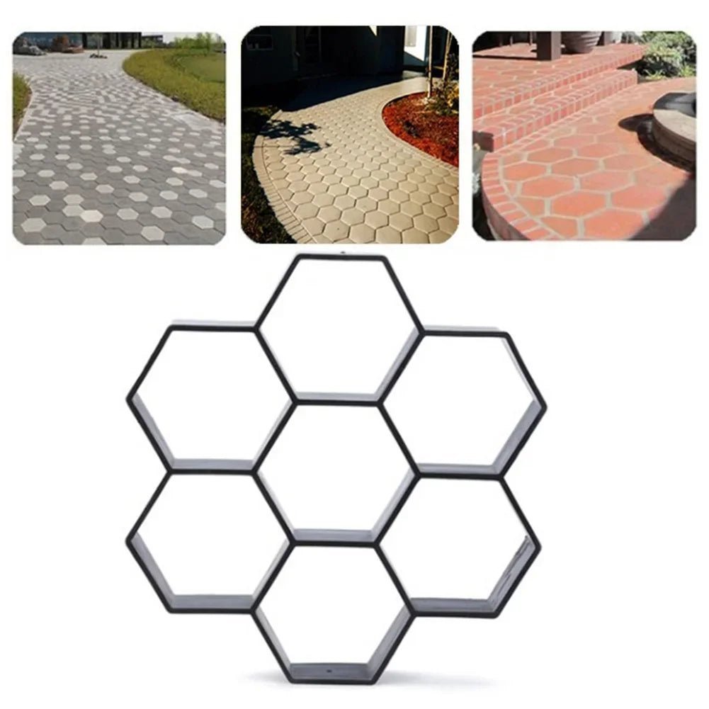 Moules à pavés réutilisable pour ciment béton, créations briques de pierre, créations d'allées de jardin, pavages divers - BRICOGARAGE