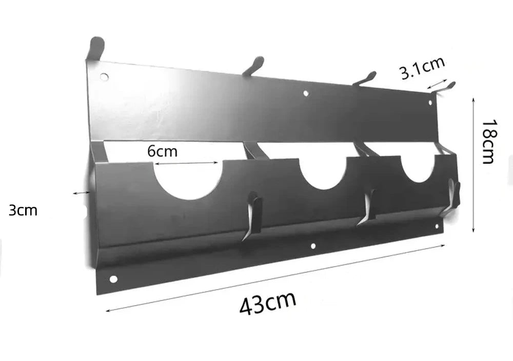 Support de rangement mural pour meuleuse d'angle, étagère murale suspendue en métal, support de polisseuse fixe, stockage Stable pour atelier, maison, Garage