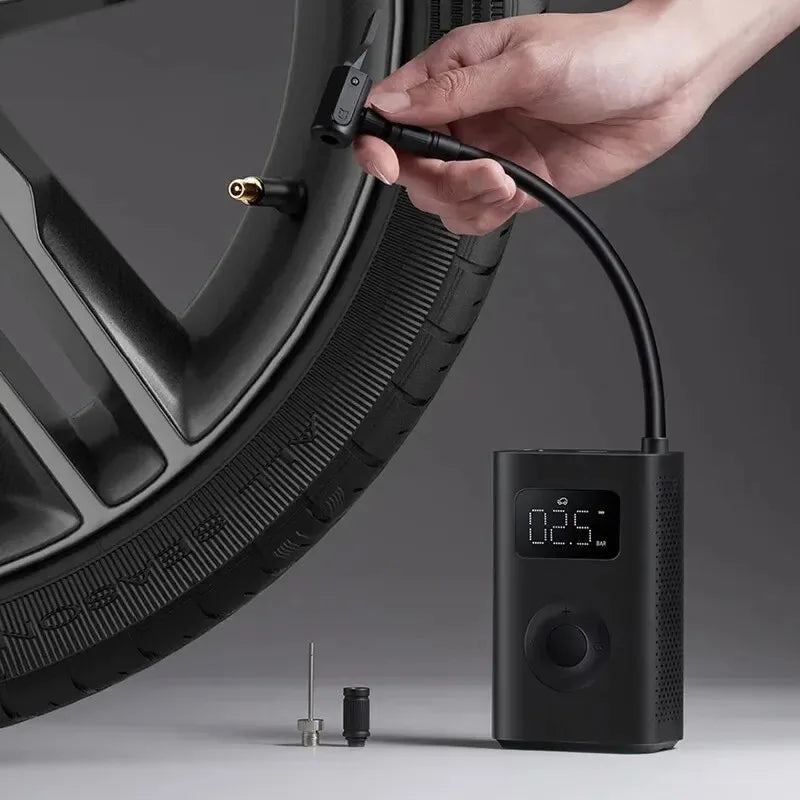 Xiaomi-Pompe à air électrique portable avec LED, gonfleur multi-outils, Xiaomi Ata Jia 2, mini compresseur d'air