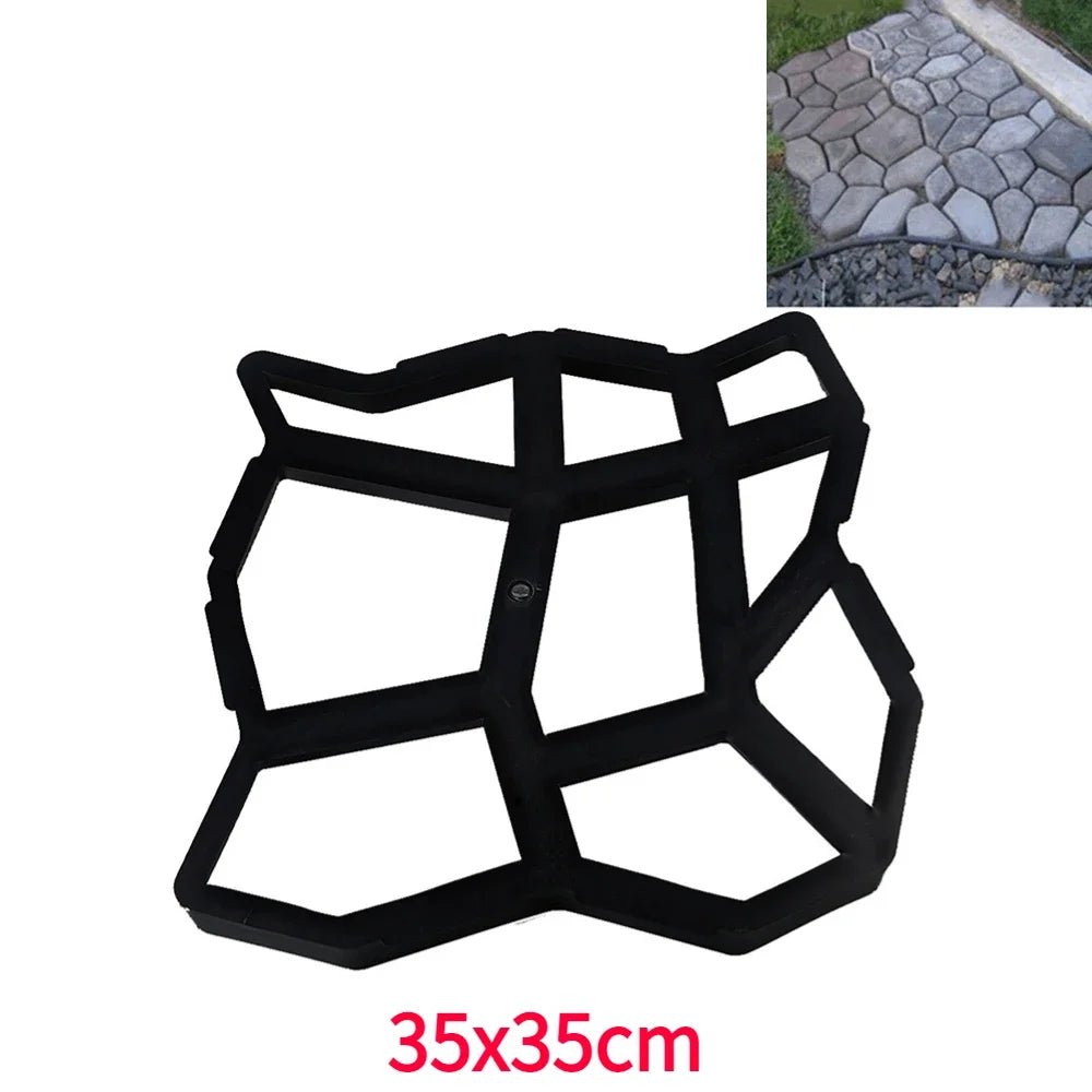 Moules à pavés réutilisable pour ciment béton, créations briques de pierre, créations d'allées de jardin, pavages divers - BRICOGARAGE
