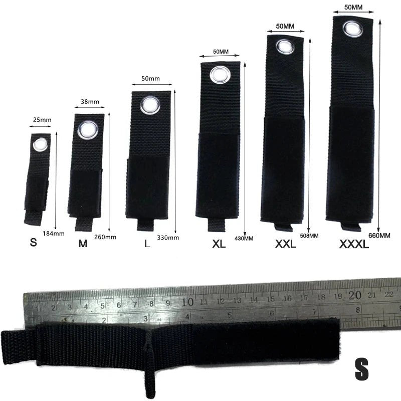 Sangles de rangement robustes, 4 pièces, organisateur réutilisable, câbles, tuyaux, Organisation de garage - BRICOGARAGE