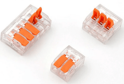 Connecteurs de fils de type universel orange, à languettes rabatables, équipement électrique, 250V, 32A, 10 - 75 pièces - BRICOGARAGE