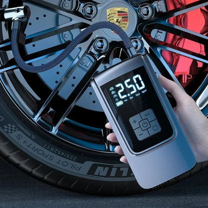 Compresseur d'air portatif pour voiture motos vélos - BRICOGARAGE