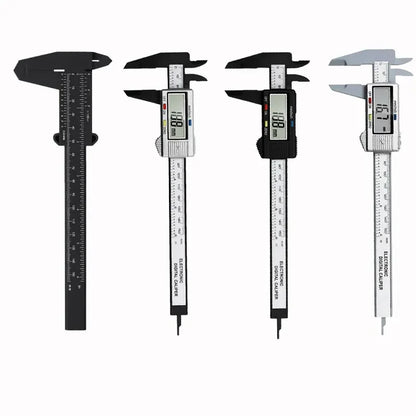 Pied à coulisse en plastique à affichage numérique, règle Vernier pour étudiant, outil de mesure de 0 à 150mm, 1 pièce - BRICOGARAGE