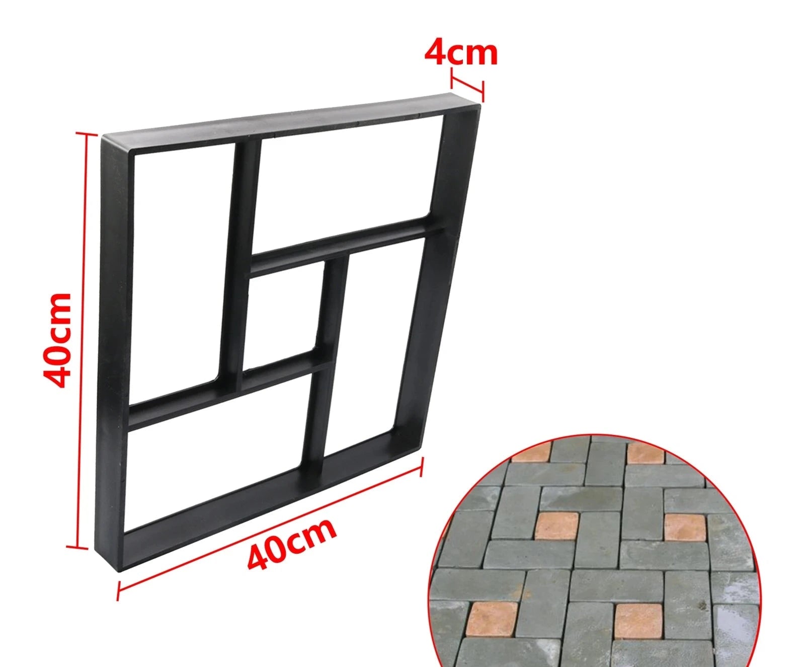 Moules de pavage pour sols de jardin, allées, chemins béton, pas à pas, pavé terrasse, moule réutilisable en plastique - BRICOGARAGE